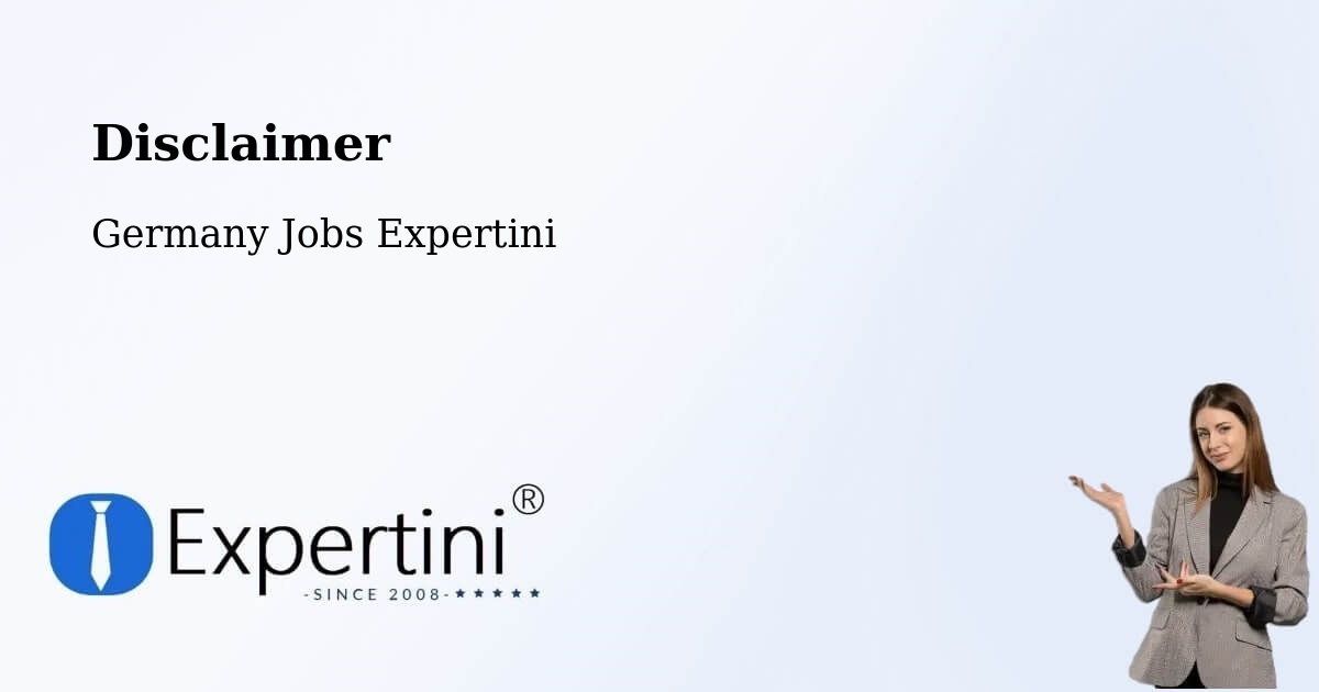 Disclaimer – Geretsried - Germany Jobs Expertini